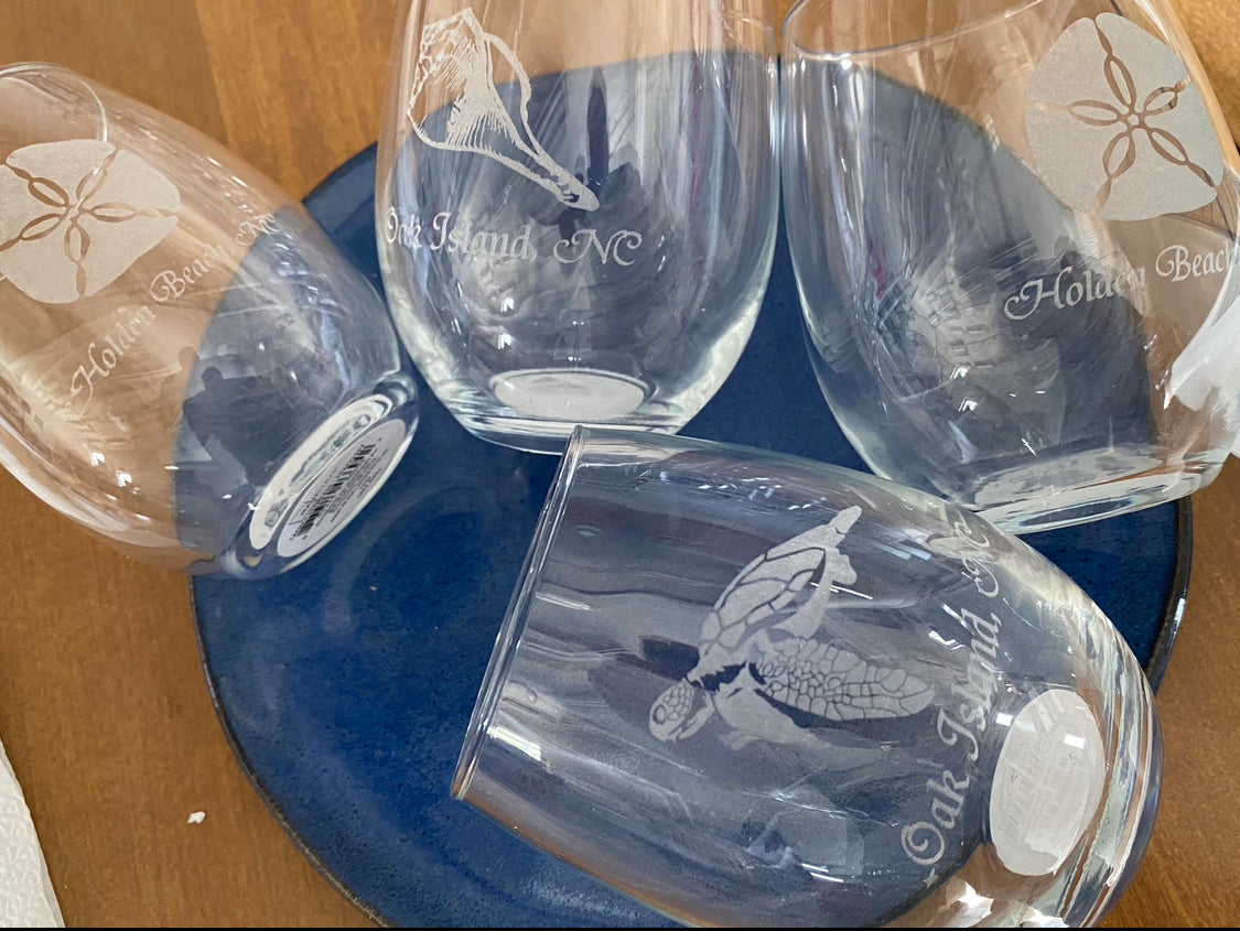 Wine Glasses - Stemless, Made in USA