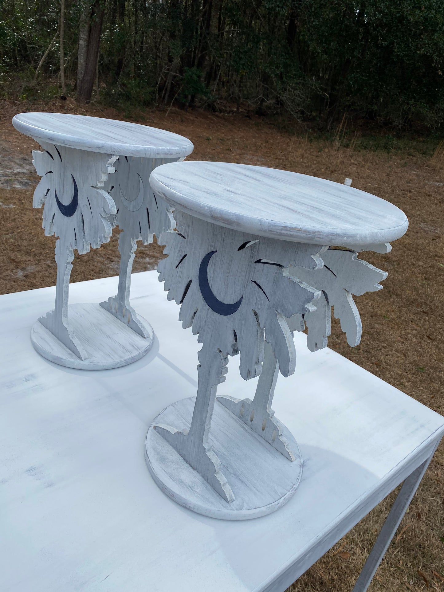 Table: 3D Palmetto Moon End Tables