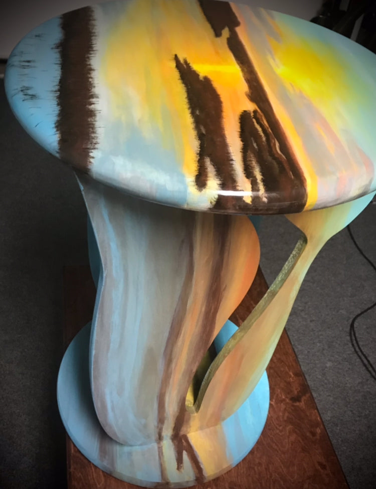 Table: 3D sculpted mermaid End table