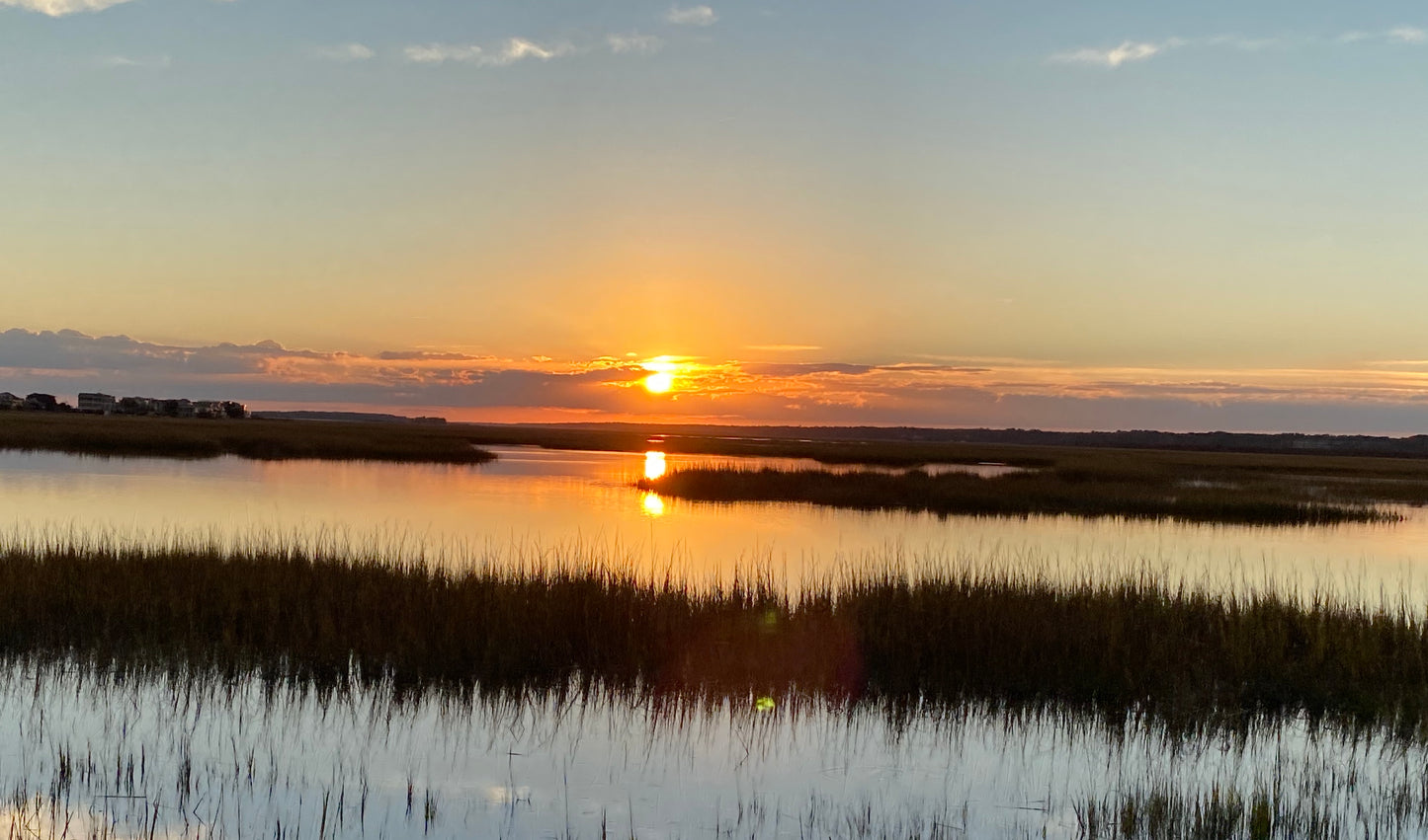 Table: round top of intercoastal waterway with mermaid bottom