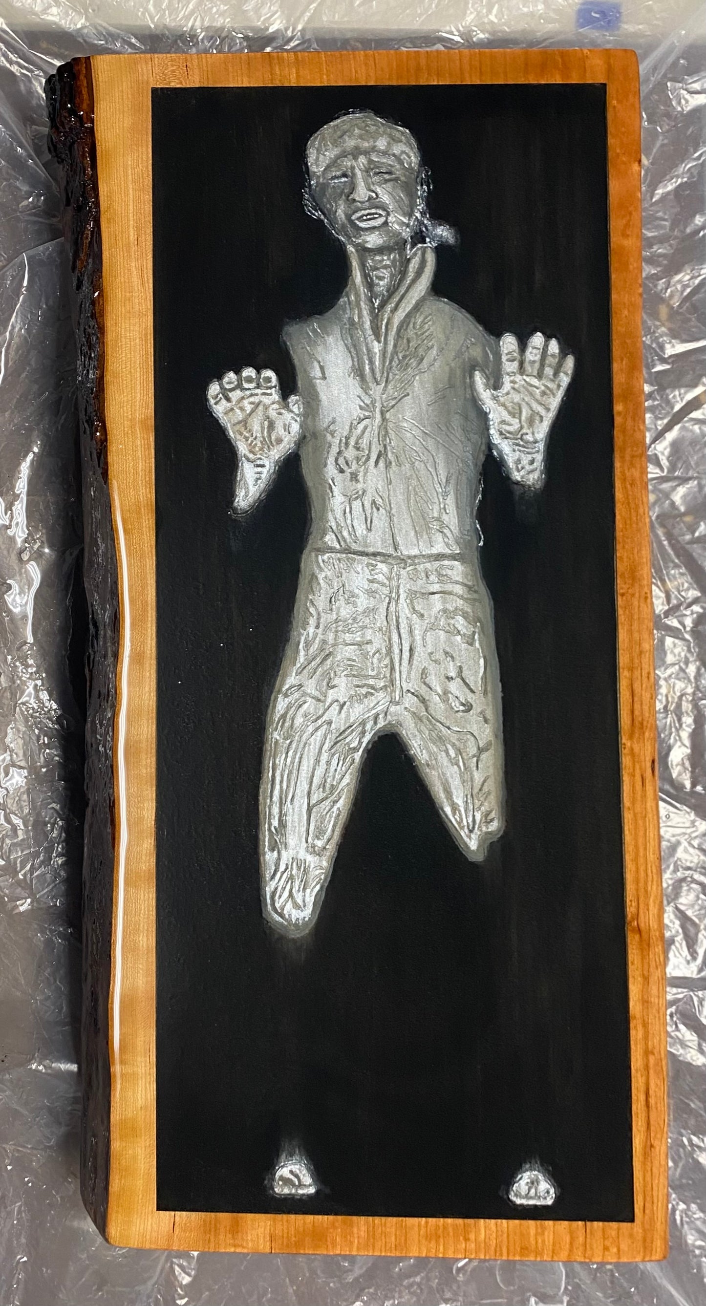 Table top of Han Solo trapped in carbonite - 3D